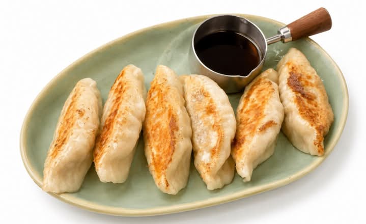 Golden-Crisp Pan-Fried Dumplings (6Pc) 金底脆煎锅贴（6Pc）